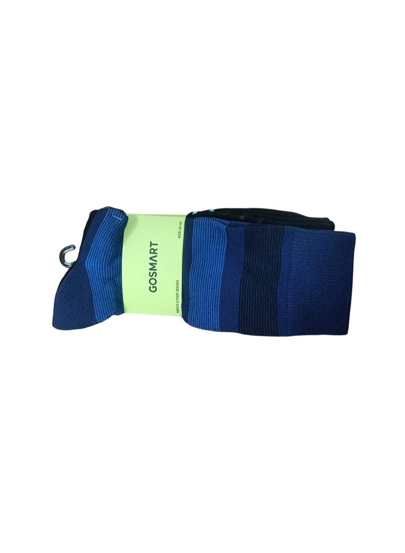 جوارب رجالية من جو سمارت، عبوة من 5 جوارب | حياكة مسطحة | ألوان متنوعة | النمط 009